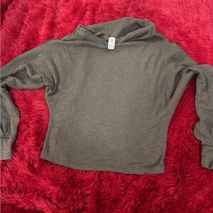 We The Free Olive Cowl Neck Sweater